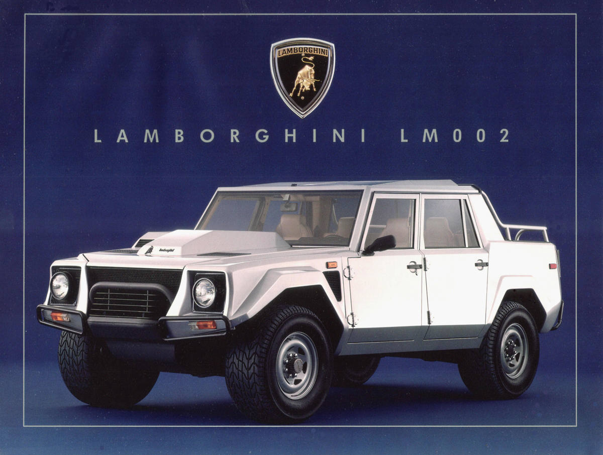 Lamborghini LM002 original sales sheet 